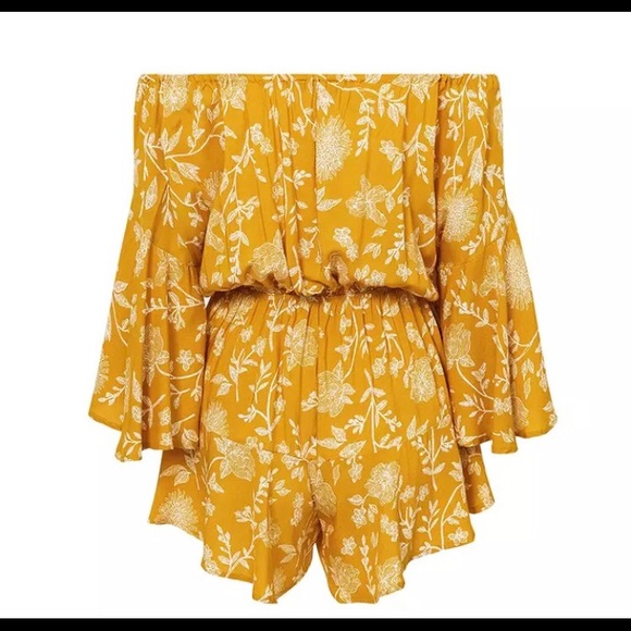 Floral  boho Romper,Floral jumpsuit,Rompers - Picture 3 of 7